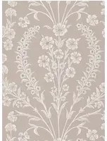 Blumen Tapete Chelwood von Nina Campbell - Dove Grey