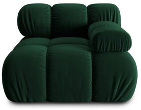 Modulo divano in velluto verde (angolo destro) Bellis - Micadoni Home