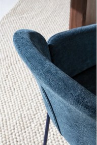 Set di sedie da pranzo blu in imbottito 2 pz Aslin – MOME