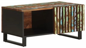 Tavolino Da Salotto 80x51x40 Cm İn Legno Massello Di Acacia /