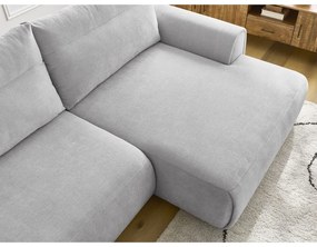 Divano angolare in grigio chiaro Aden – Bobochic Paris