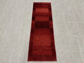 Loribaft Tappeto 70 x 220 Rosso (Iran) Annodato A Mano