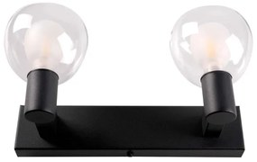 Applique da bagno POLA 2xG9/5W/230V IP44 nero/trasparente