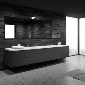 Applique da bagno LED SHINE/7W/230V 30 cm IP44 bianco