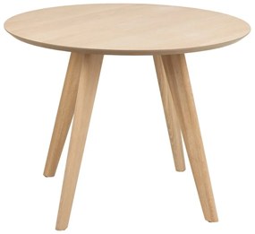 Tavolo da pranzo rotondo con piano effetto rovere ø 100 cm Townsville - Actona