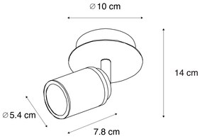 Faretto moderno per bagno in ottone IP44 - Ducha