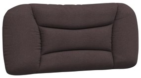 Letto con materasso marrone scuro 90x200 cm in tessuto