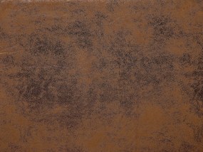 Letto sfoderabile in camoscio marrone 180 x 200 cm FITOU Beliani