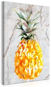 Quadro  Pineapple and Marble (1 Part) Vertical  Colore Arancione, Dimensioni e Misure 60x90