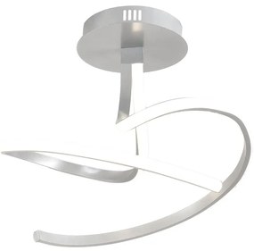 Plafoniera LED Taylor Ø 40 cm grigio IP20 bianco naturale