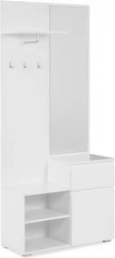 Mobile ingresso Image41B bianco con specchio