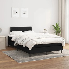 Giroletto A Molle Con Materasso Nero 120x200 Cm İn Tessuto /