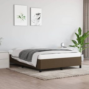 Giroletto Senza Materasso Marrone Scuro 140x200 Cm Tessuto /
