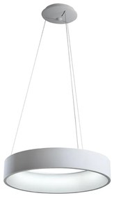 Sospensione Contemporanea Aurora Metallo Bianco Led 96W