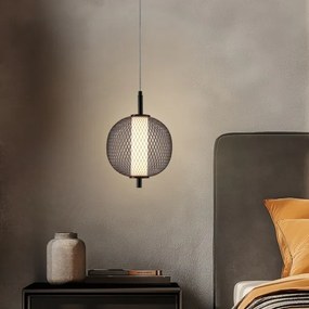 Lampada a sospensione LED su cavo PUMA LED/10W/230V Ø 20 cm, nera