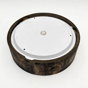 Plafoniera bagno OAK SMOKY 2xE27/15W/230V IP54 Ø27,5 cm rovere/marrone