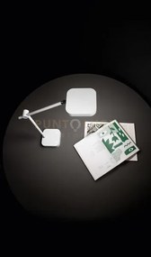 Lampada da tavolo in plastica colore bianco icon led 8w cct 3000k 4...