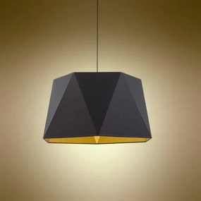 Lampadario su filo  IVO 1xE27/25W/230V nero/oro
