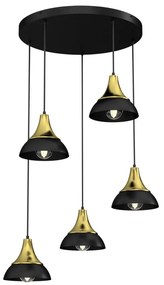 Lampadario a sospensione con filo NERGIS 5xE27/60W/230V