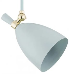 Argon 4685 -  Lampadario su palo CHARLOTTE 1xE27/15W/230V blu/oro