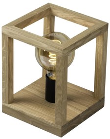 Spot-Light 7154174 - Lampada da tavolo KAGO 1xE27/60W/230V rovere opaco