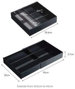 Organizzatore per cassetti in plastica Tower - YAMAZAKI