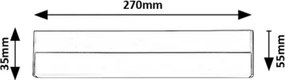 Rabalux 78045 - Lampada LED sottopensile BAND LED/7W/230V 4000K nero