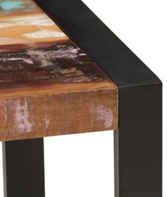 Tavolino da caffè in legno massello recuperato 120x60x40 cm