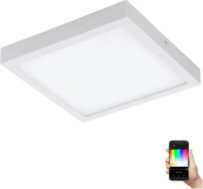 Eglo 33209 - Plafoniera LED RGBW dimmerabile FUEVA-C LED/21W/230V 30x30 cm bianco