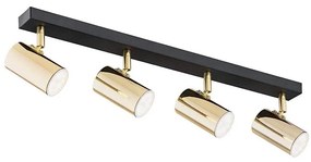 Argon 1688 - Faretto LAGOS 4xGU10/5W/230V ottone/nero