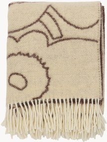 Coperta reversibile con frange Unikko