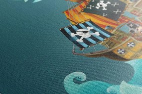 Quadro su tela – Nave pirata sul mare