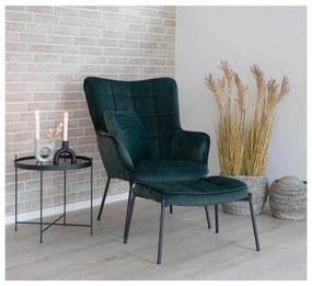 Poltrona in velluto verde Glasgow - House Nordic