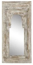 Specchio da parete Home ESPRIT Bianco Legno 68 x 8 x 145 cm
