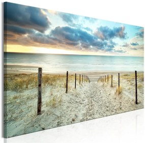 Quadro Sand Path (1 Part) Narrow  Colore Arancione, Dimensioni e Misure 120x40