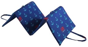 Cuscino per seduta da giardino blu per sedia a sdraio 49x137 cm Anchors – B.E.S.