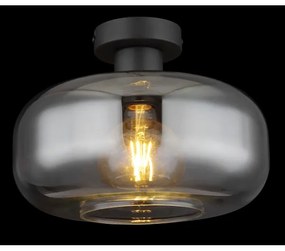 Globo 15566D - Lampadario a plafone GIUSEPPE 1xE27/40W/230V diametro 28 cm grigio