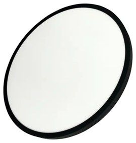 Plafoniera a LED LED/40W/230V 3000/4000/6500K Ø 50 cm nera