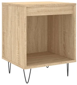 Comodini 2pz rovere sonoma 40x35x50 cm in legno multistrato