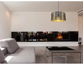 Globo 15450H - Lampadario a sospensione con filo ABINY 1xE27/60W/230V oro/nero