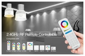 Faretto LED GU10 6W RGB+CCT Dimmerabile, Sincronizzazione Automatica Colore RGB+CCT