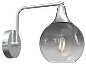 Vetro di ricambio per lampadario e applique MONTE E27 diametro 15 cm fumé