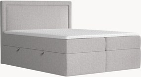 Letto boxspring fatto a mano con contenitore Maya, H3