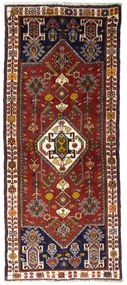 Shiraz Tappeto persiano 200 x 80 Rosso (Iran) Annodato A Mano