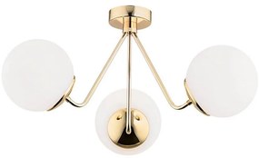 Argon 1481 - Lampadario a plafone TOMAR 3xE27/15W/230V ottone