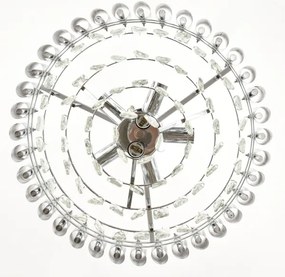 Brilagi - Lampadario a plafone ECLIPSE 7xE14/10W/230V Ø 48 cm, finitura argento