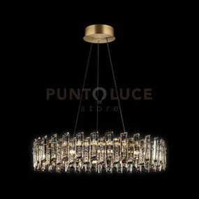 Arcadia sospensione 12 luci, oro, 12 lampadine x g9  (escluse), ø 8...