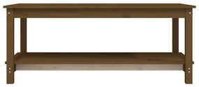 Tavolino da salotto miele 110x55x45 cm legno massello di pino