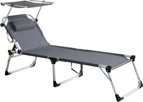 brandina pieghevole prendisole da mare in alluminio colore casuale cm 215 x 71 x 37 h