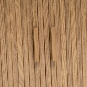 Libreria di colore naturale con effetto rovere 80x172x40 cm Elia – Casa Selección